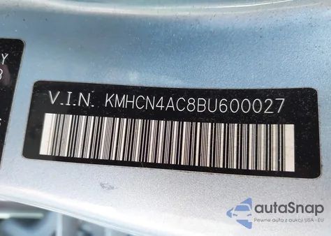 2011 Hyundai Accent Gls z USA, uszkodzony, nr VIN KMHCN4AC8BU600027